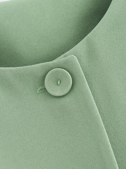 Umstandsweste Business mit Knopfleiste & Peplum-Saum