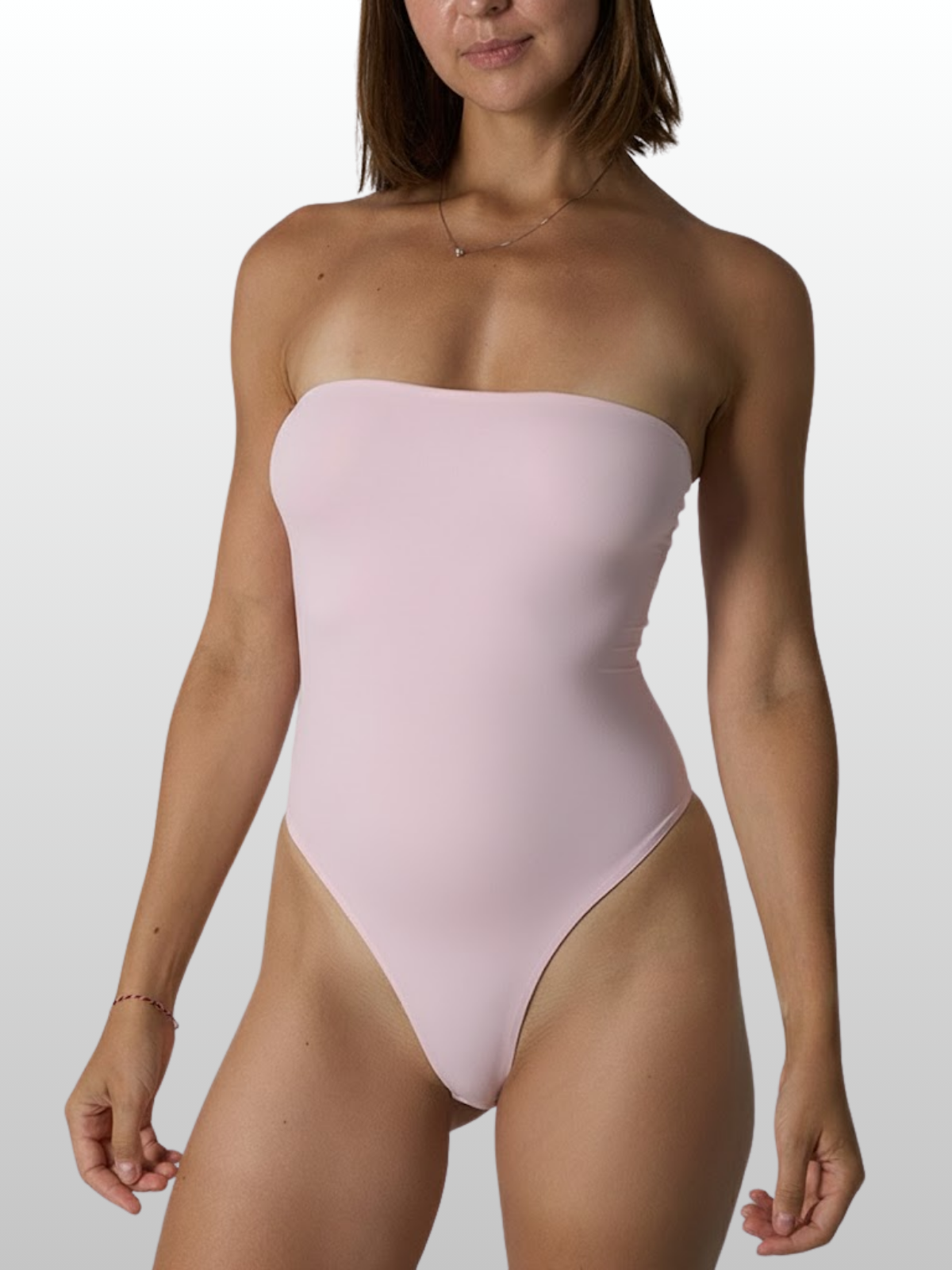 Trägerloser Thong Bodysuit, Nahtlos, Atmungsaktiv
