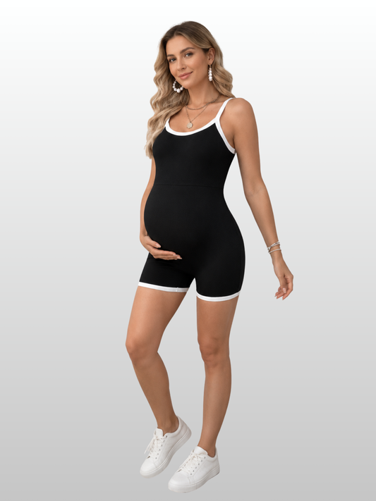 Umstandskleid, Umstands Cami Jumpsuit, Gerippt