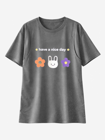 Umstands-Stillshirt, Oversized, Versteckter Stillzugang, J-Naht, Atmungsaktiv, Schwangerschaft Stillzeit