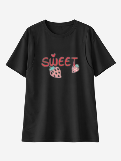 Umstands-Stillshirt, Oversized, Versteckter Stillzugang, J-Naht, Atmungsaktiv, Schwangerschaft Stillzeit