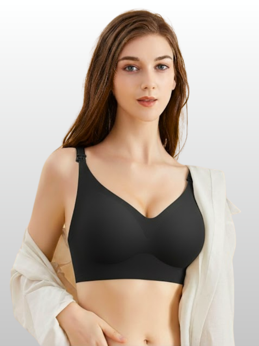 Still-BH, Bügellos, Nahtlos, Top-Clip Zugang, Herausnehmbare Pads, Nachtfütterung, Schwangerschaft, Stillzeit, Atmungsaktiv