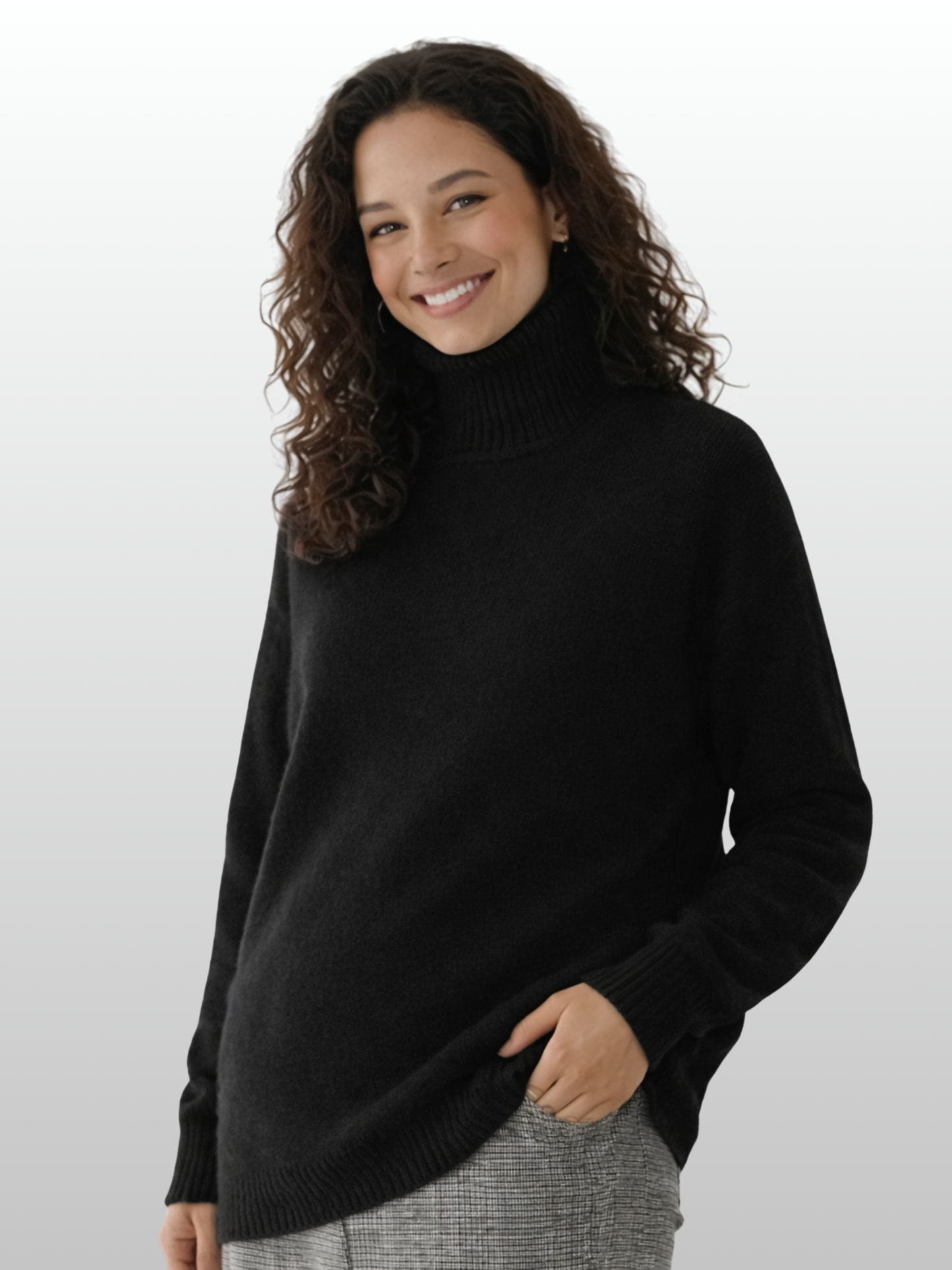 Umstandspullover, Oversized, Strick, Warm, Business-Casual, Alle Trimester, Lockere Passform