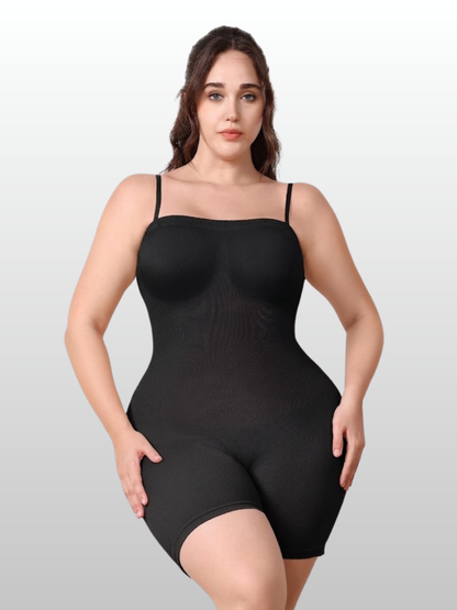 Shapewear Bodysuit, Nahtlos, Taille & Bauch formen, Oberschenkel-Slimmer, Plus Size, Abnehmbare Träger