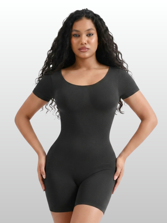 Shaping Bodysuit, Nahtlos, Ganzkörper-Kompression, Bauchkontrolle, Po-Lifting, Mid-Thigh, Alltag