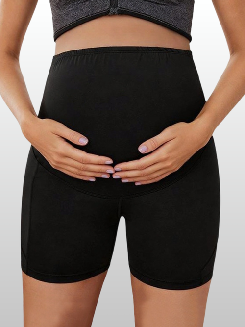 Umstandsshorts, Taschen, Hoher Bauchbund, Shapewear, Sommer, Atmungsaktiv, Alle Trimester
