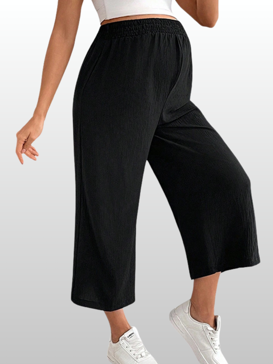 Umstands-Loungehose, Sommer, High-Waist, Luftig, Weites Bein, Alle Trimester, Atmungsaktiv, Leicht