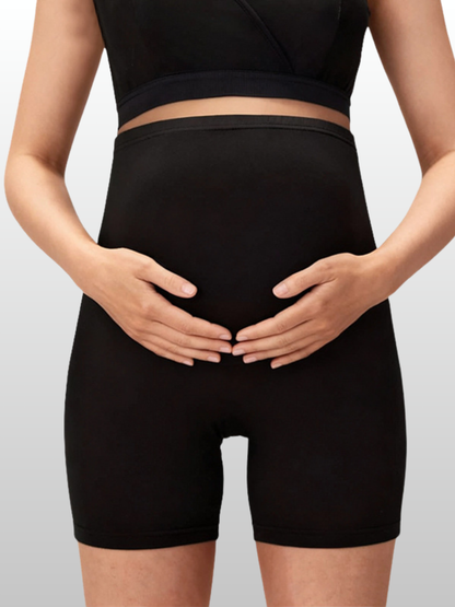 Umstands-Radlerhose High-Waist mit Überbauch-Bund, figurformend