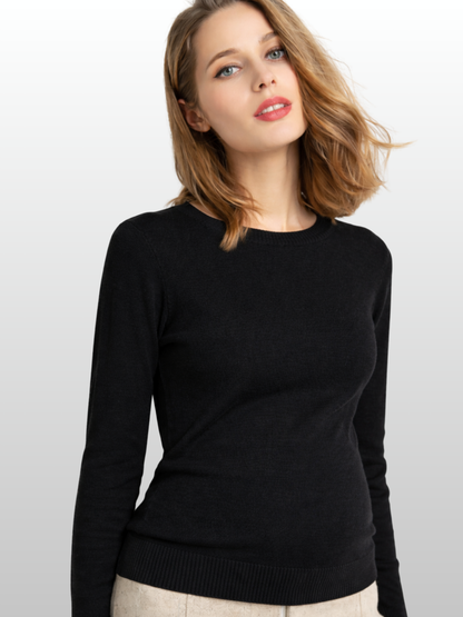 Umstandspullover, Rundhals, Weicher Strick, Elegant, Smart-Casual, Büro & Alltag, Frühe Schwangerschaft