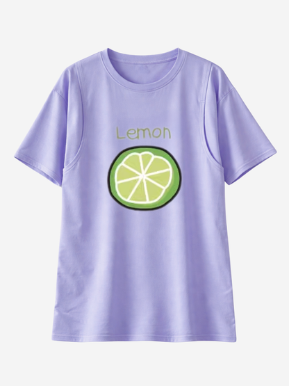 Umstands-Stillshirt, Oversized, Versteckter Stillzugang, J-Naht, Atmungsaktiv, Schwangerschaft Stillzeit