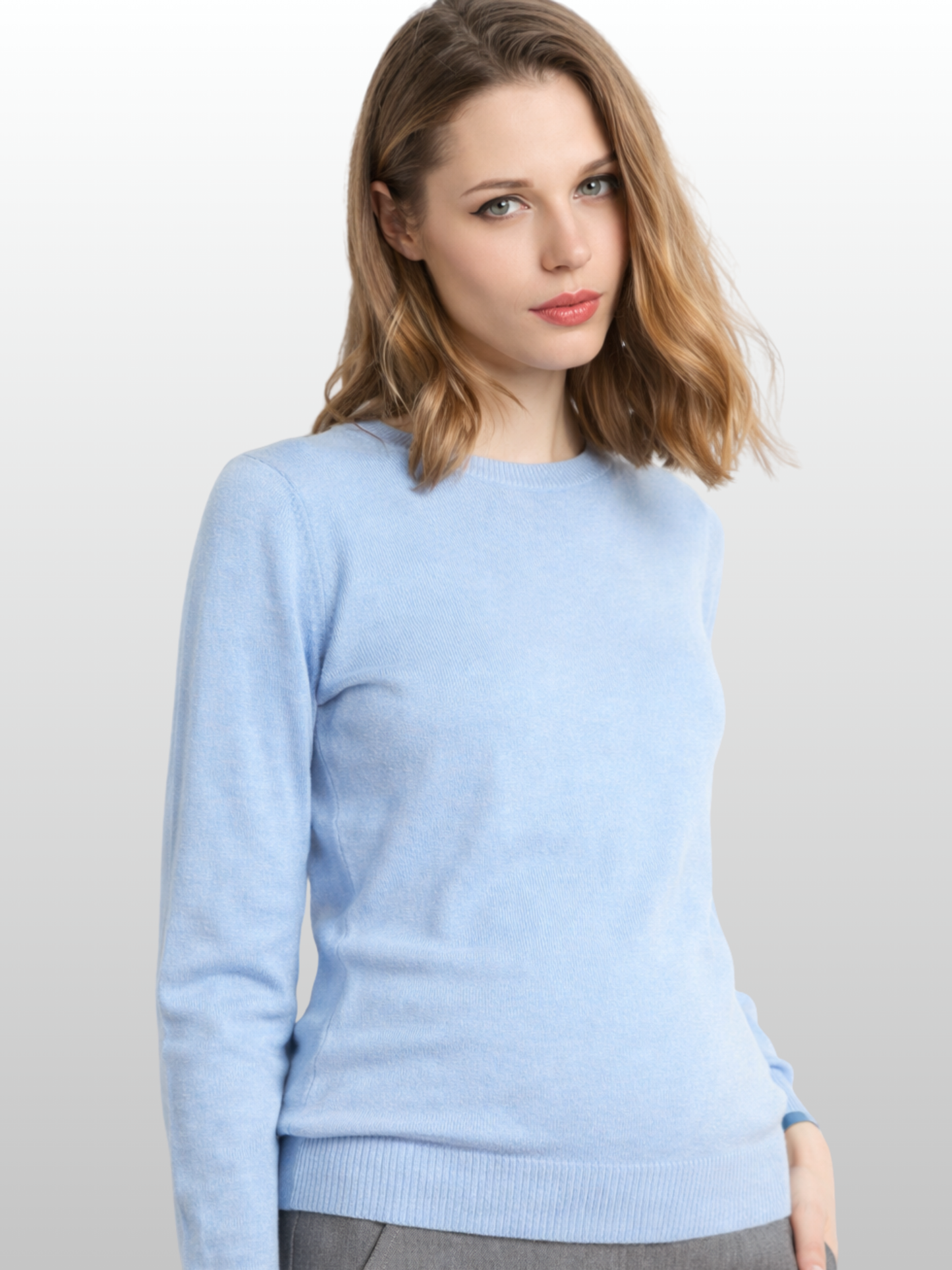 Umstandspullover, Rundhals, Weicher Strick, Elegant, Smart-Casual, Büro & Alltag, Frühe Schwangerschaft