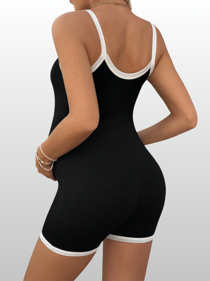 Umstandskleid, Umstands Cami Jumpsuit, Gerippt