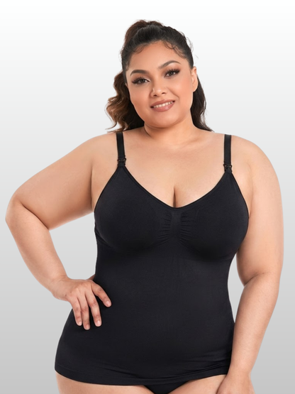 Stilltop Plus Size mit integriertem BH, ärmellos