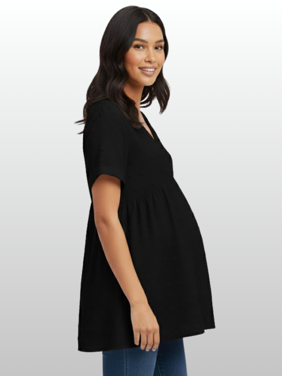 Umstandsmode, Umstands Bluse, Lockere Passform, Bauchfreundlich