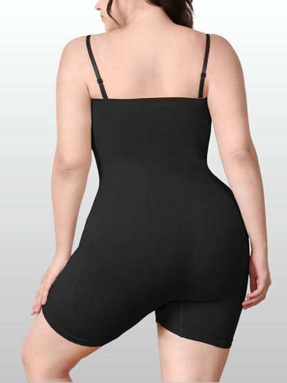 Shapewear Bodysuit, Nahtlos, Taille & Bauch formen, Oberschenkel-Slimmer, Plus Size, Abnehmbare Träger