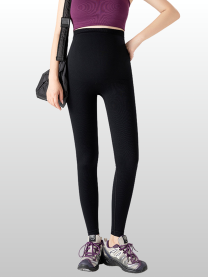 Umstandsleggings Yoga nahtlos mit hohem Bauchbund