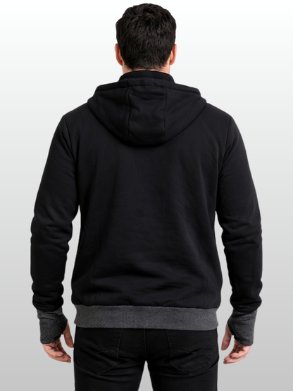 Babytrage Hoodie Papa, Känguru-Jacke, Zip-In Panel, Herren, Bonding, Hände-frei Tragen