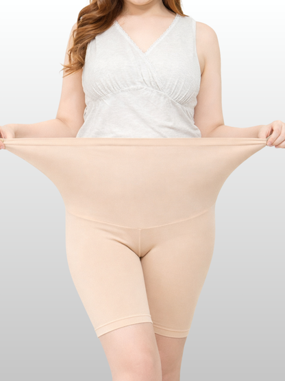 Umstands-Shorts, Plus Size, Ultra-Stretch, Verstellbar, Hoher Bund, Atmungsaktiv, Sommer