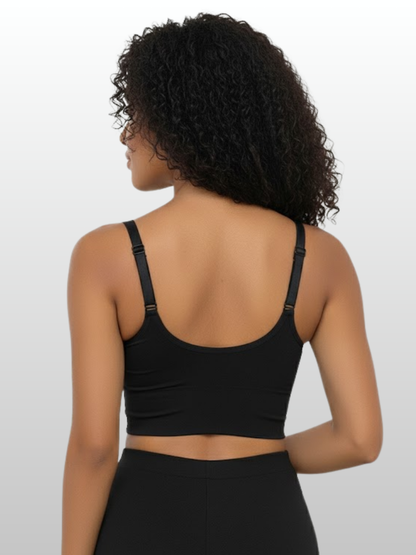Still-BH, Bralette, Crop-Top-Stil, Ohne Bügel, Clip-Verschluss, Gerippt, Schwangerschaft, Stillzeit