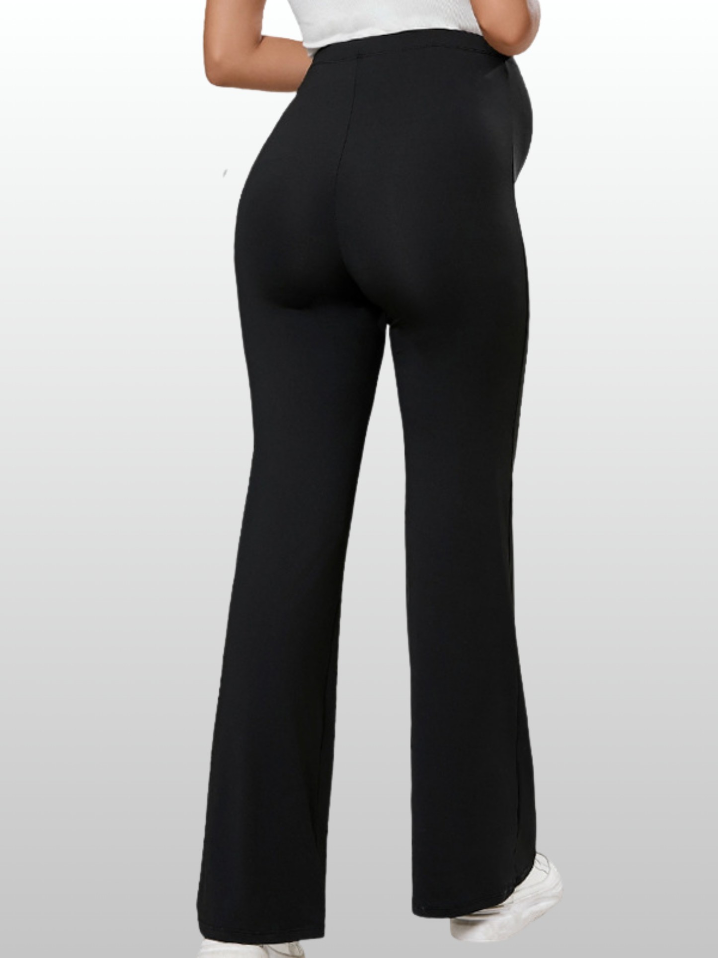 Umstandshose, High-Waist, Verstellbar, Über-dem-Bauch, Falten, Alle Trimester, Atmungsaktiv