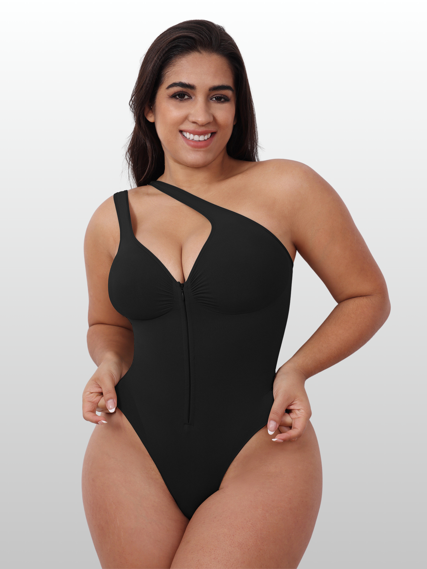 Shapewear Body mit Reißverschluss vorn, Taillen-Formung