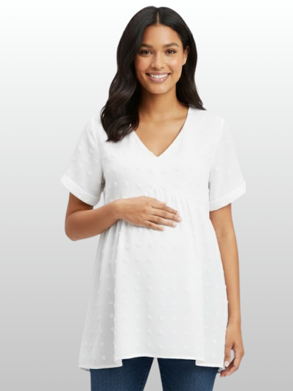 Umstandsmode, Umstands Bluse, Lockere Passform, Bauchfreundlich