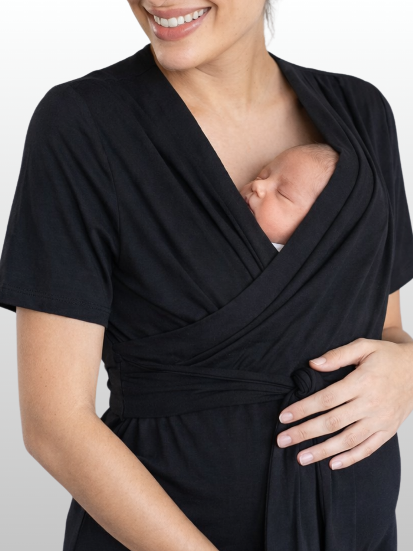 Skin-to-Skin-Wickeloberteil, Neugeborenen-Bonding, Stillfreundlich, Hautkontakt-Top, Wochenbett, Viertes Trimester, Känguru-Pflege