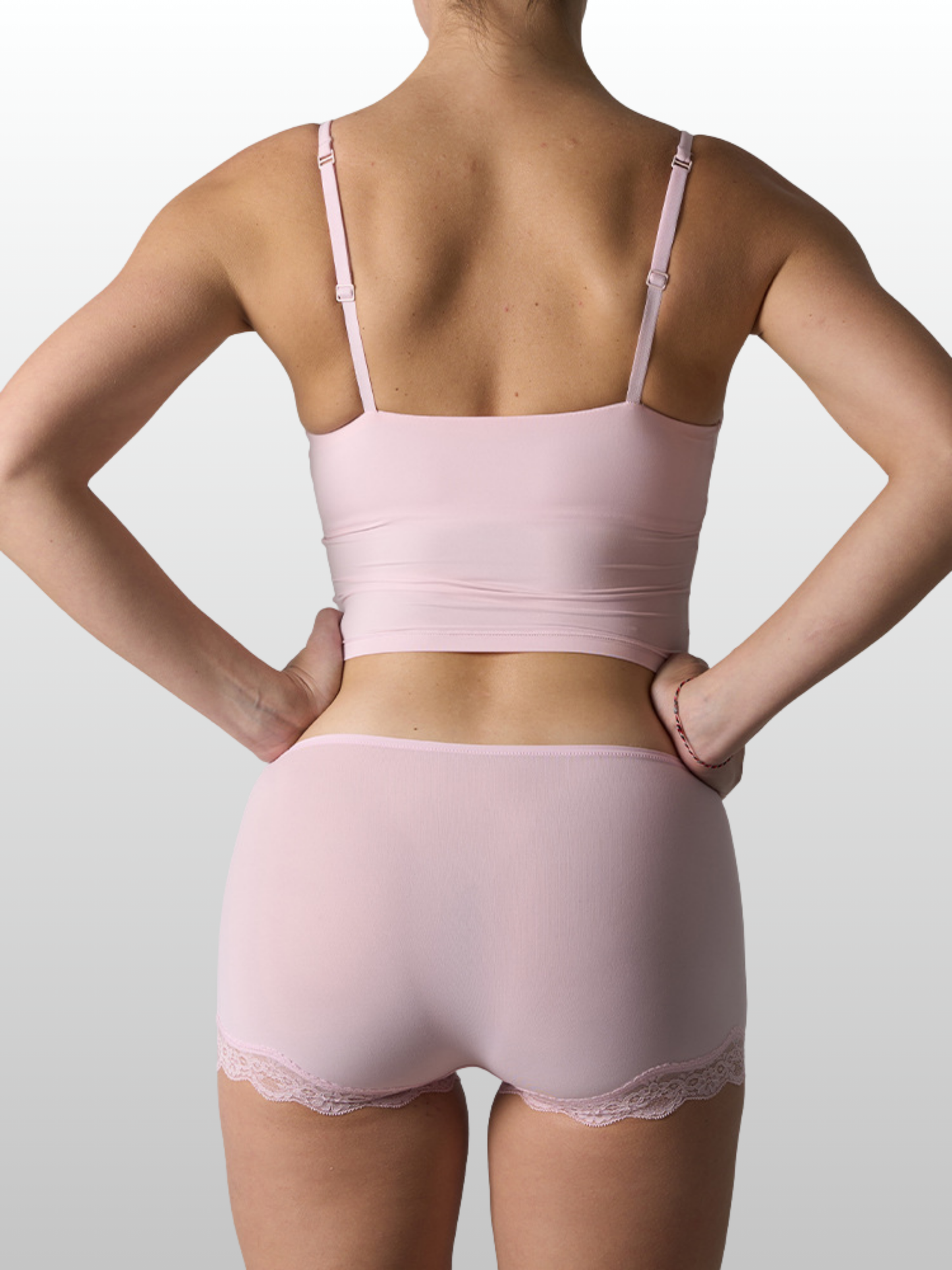 Lounge Set, Longline Bralette & Boxer, Spitzenbesatz, Soft Sculpt, Bügellos, Second-Skin, Homewear