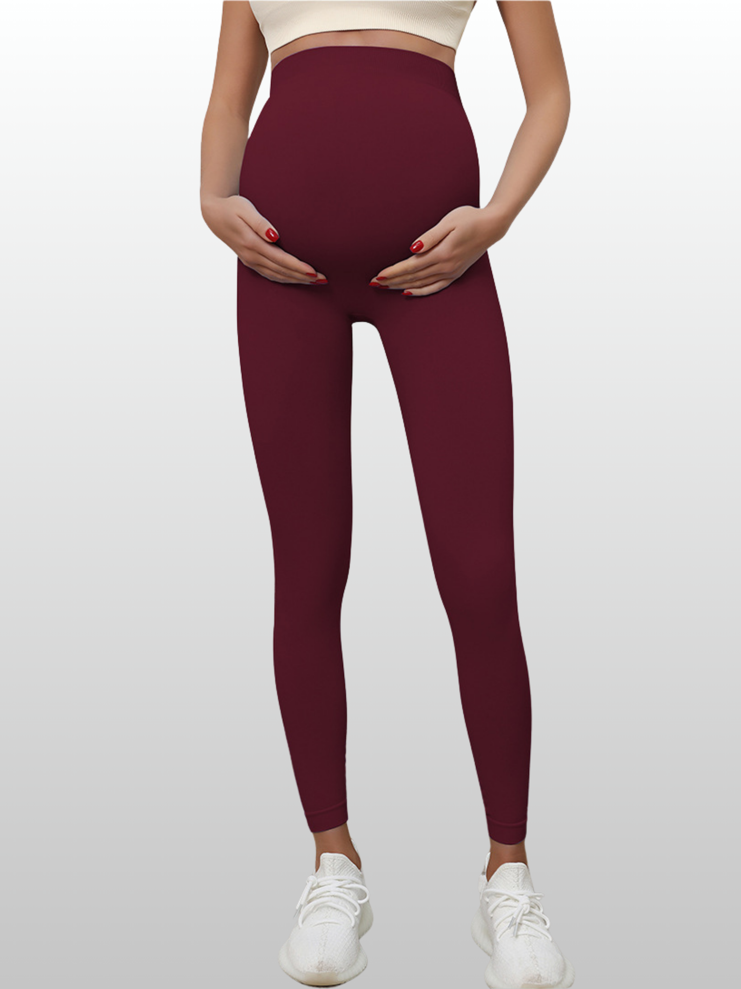 Umstandsleggings Alltag, nahtlos, Over-the-Belly-Bund