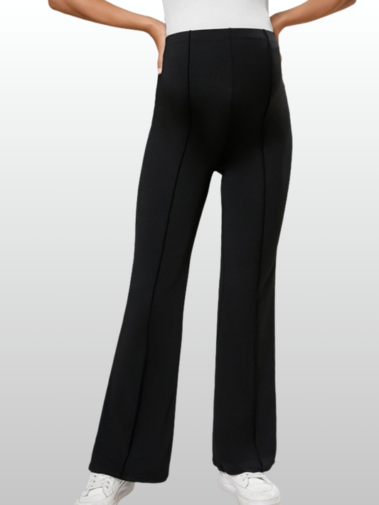 Umstandshose, High-Waist, Verstellbar, Über-dem-Bauch, Falten, Alle Trimester, Atmungsaktiv