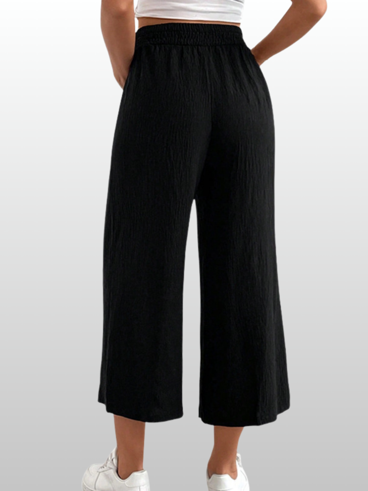 Umstands-Loungehose, Sommer, High-Waist, Luftig, Weites Bein, Alle Trimester, Atmungsaktiv, Leicht
