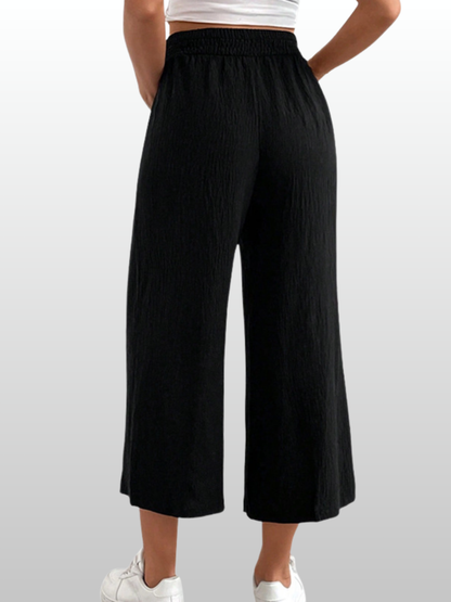 Umstands-Loungehose, Sommer, High-Waist, Luftig, Weites Bein, Alle Trimester, Atmungsaktiv, Leicht