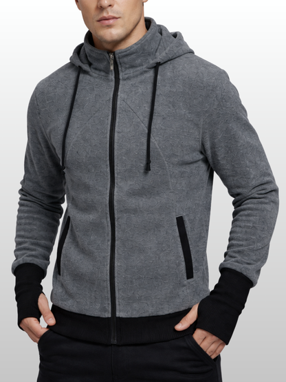 Babytrage Hoodie Papa, Känguru-Jacke, Zip-In Panel, Herren, Bonding, Hände-frei Tragen