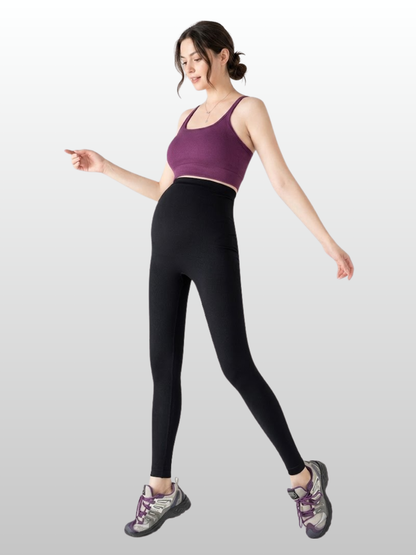 Umstandsleggings Yoga nahtlos mit hohem Bauchbund