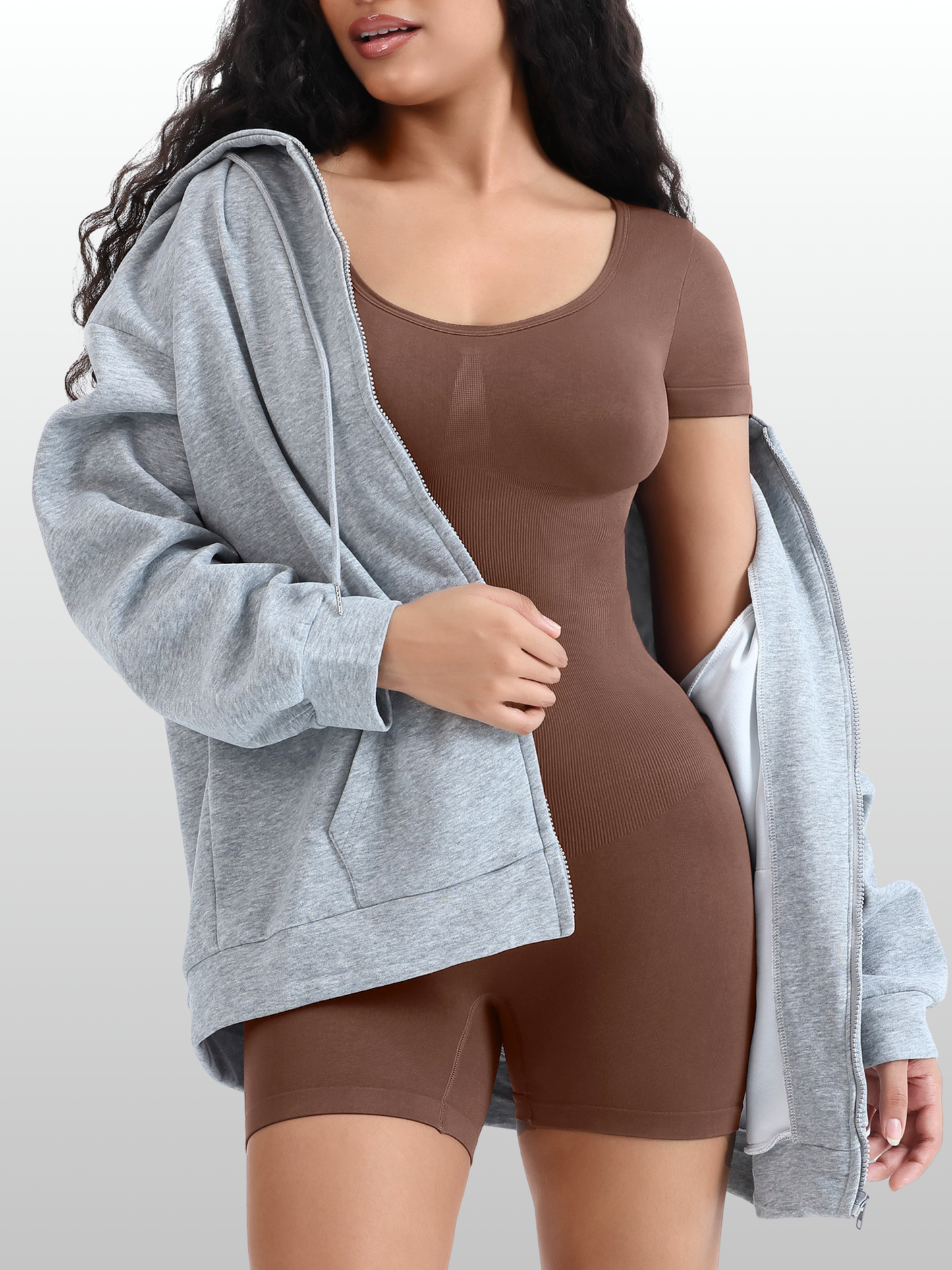 Shapewear Body mit Bein, Bauchweg & Po-Lifting, nahtlos