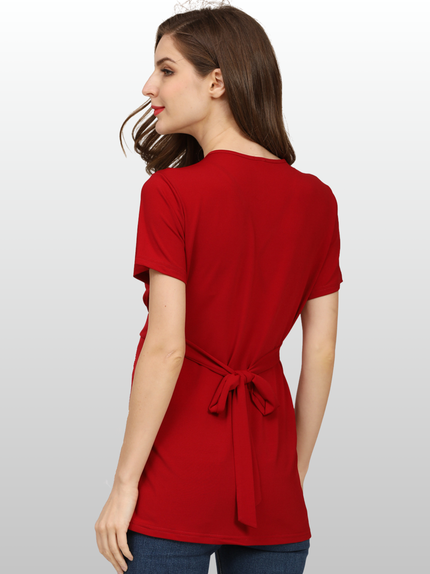 Umstands-Stilltop, Cross-Bust-Design, Verstellbare Bindung, Schwangerschaft Stillzeit, Pull-Up-Zugang, Alle Trimester