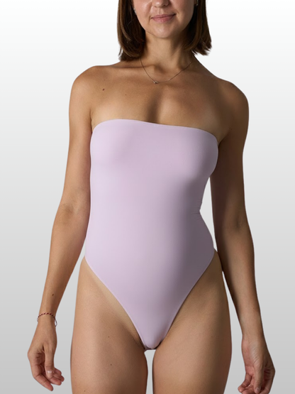 Trägerloser Thong Bodysuit, Nahtlos, Atmungsaktiv