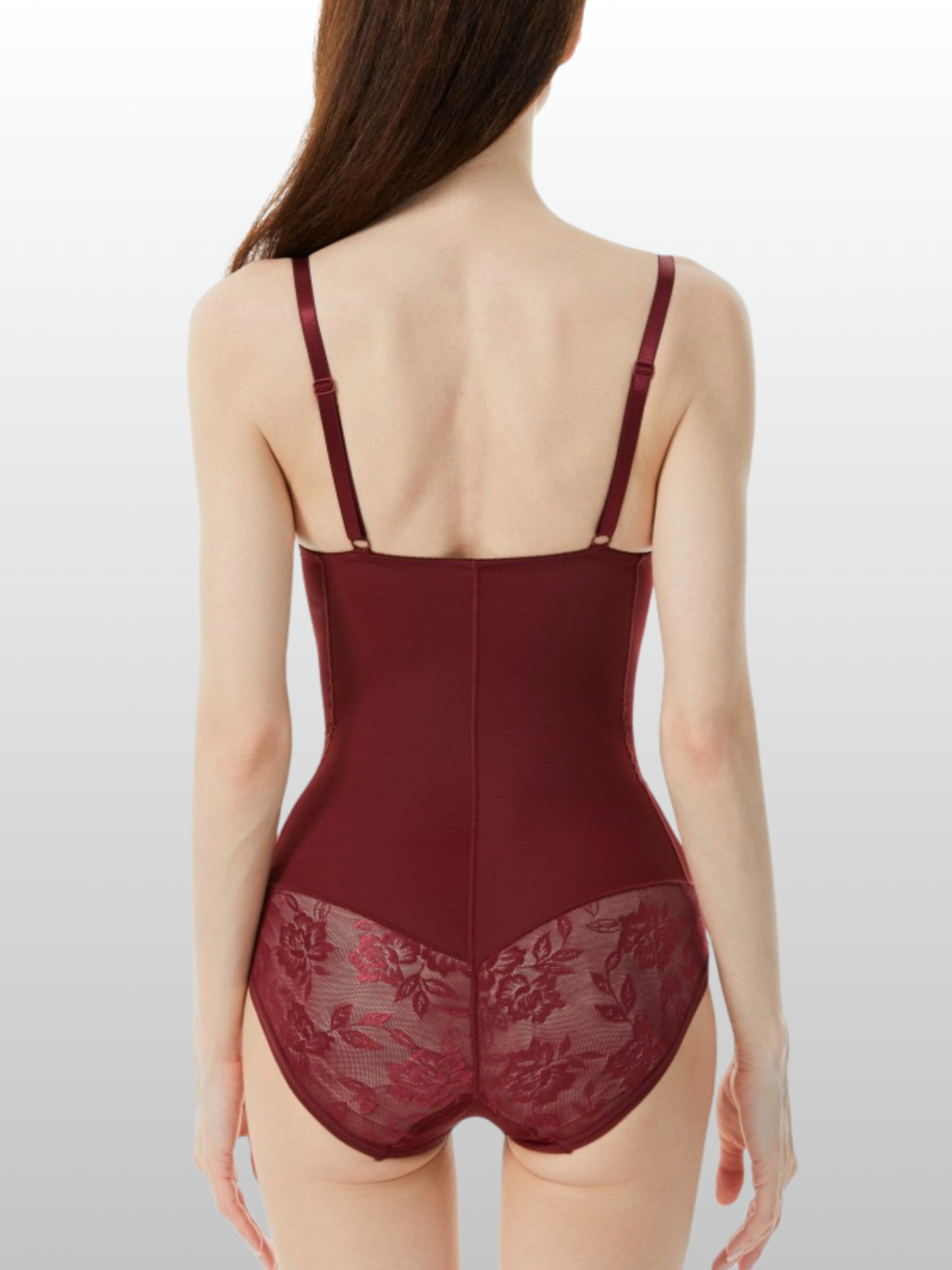 Body mit Unterbrustbügel, Spitze, Doppellagige Bauchkontrolle, Formend, Sanduhr-Silhouette