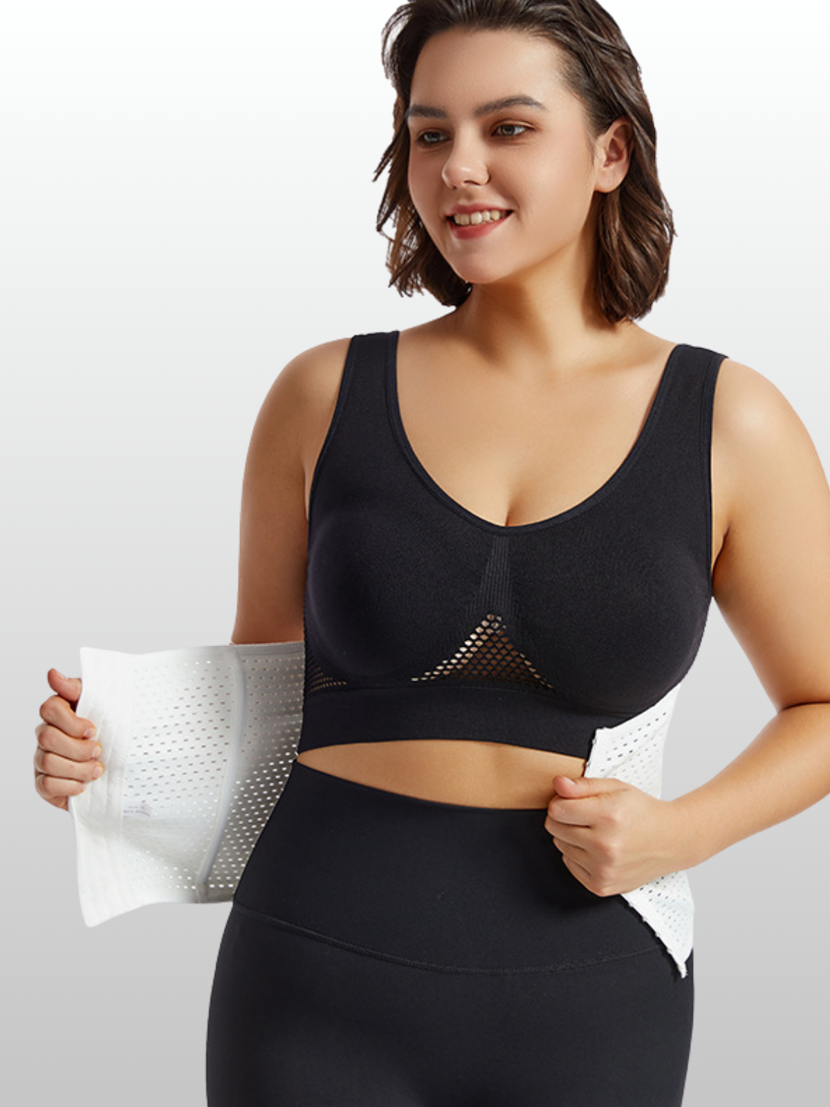 Postpartum Bauchband, Mesh-Kompression, Atmungsaktiv, Verstellbar, Taillenstütze