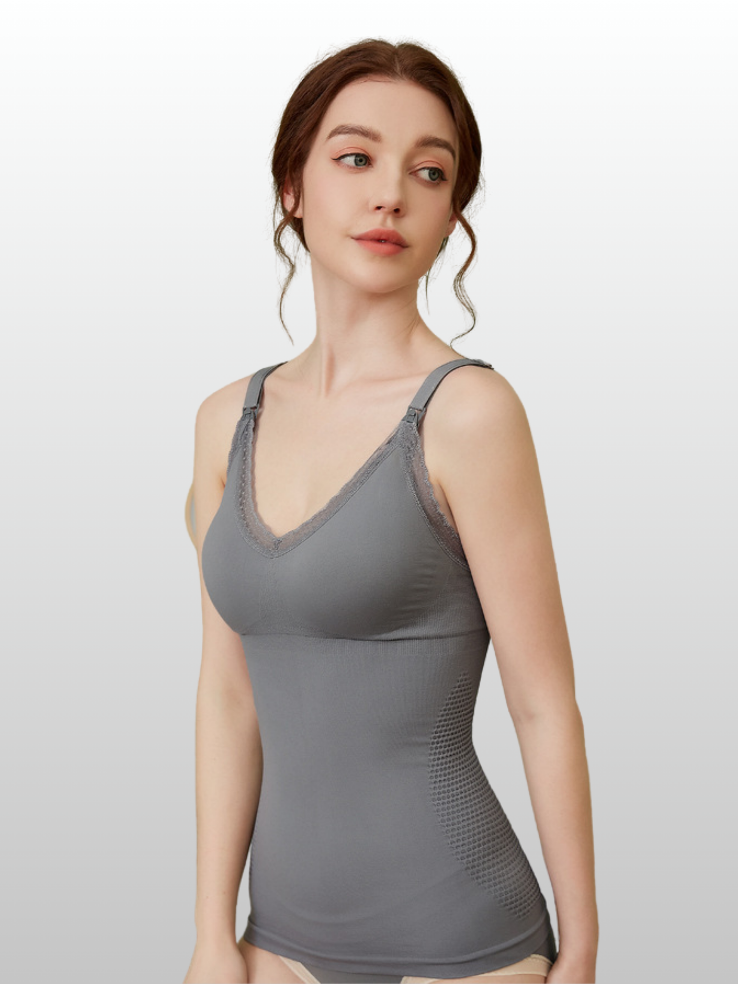 Still-Camisole 2-in-1 mit integriertem BH, nahtlos