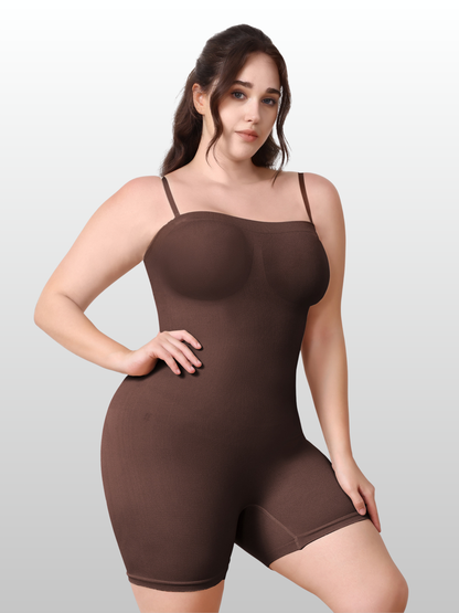 Shapewear Bodysuit, Nahtlos, Taille & Bauch formen, Oberschenkel-Slimmer, Plus Size, Abnehmbare Träger