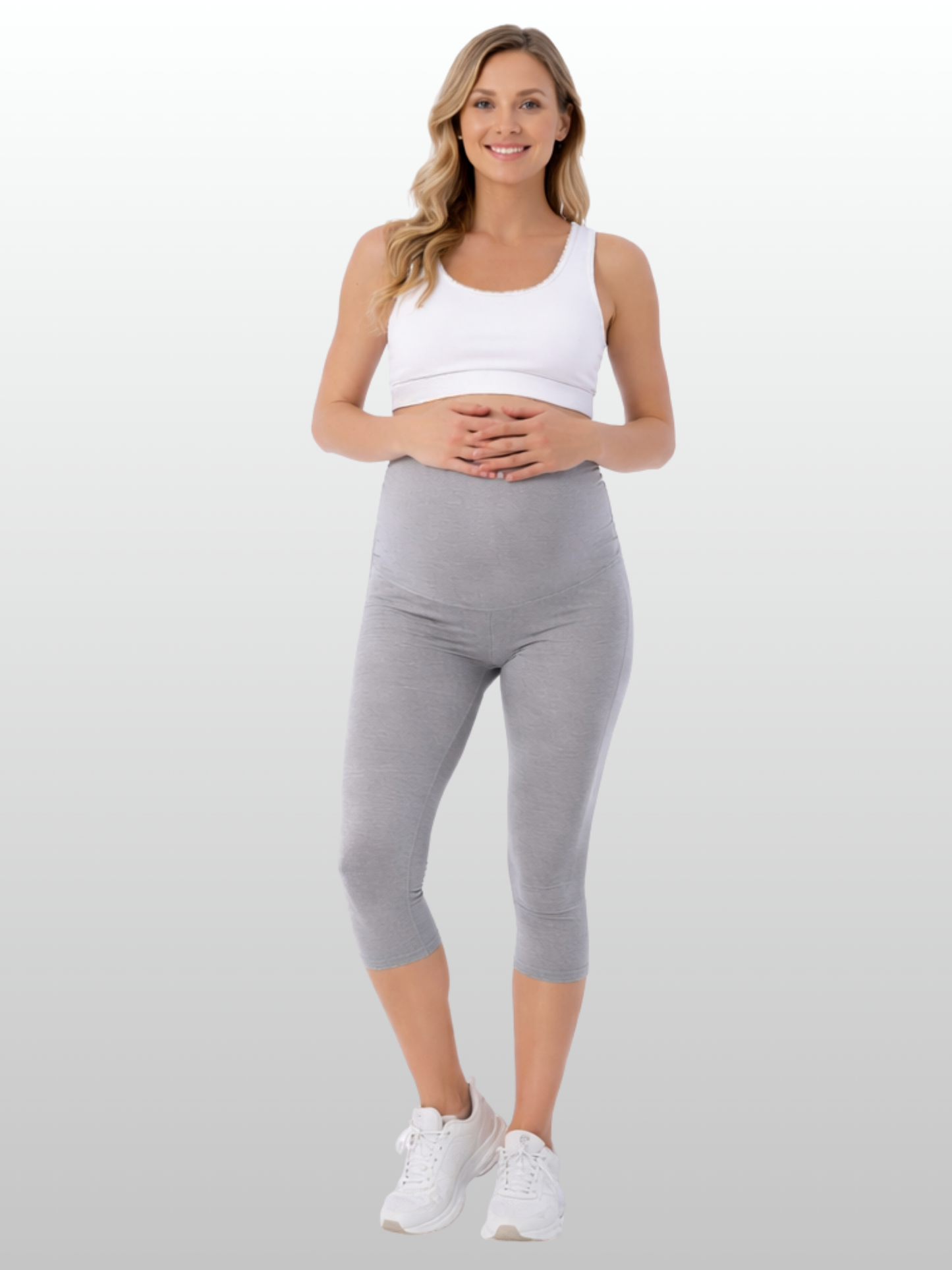 Umstandsleggings Capri, Modal, verstellbarer Bund, Sommer
