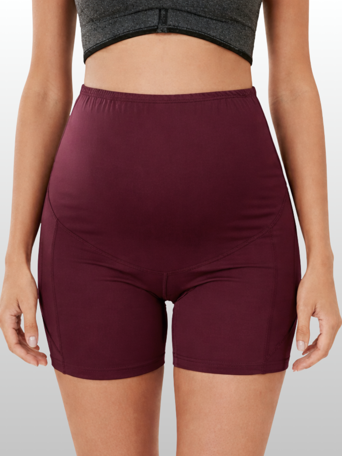 Umstandsshorts, Taschen, Hoher Bauchbund, Shapewear, Sommer, Atmungsaktiv, Alle Trimester