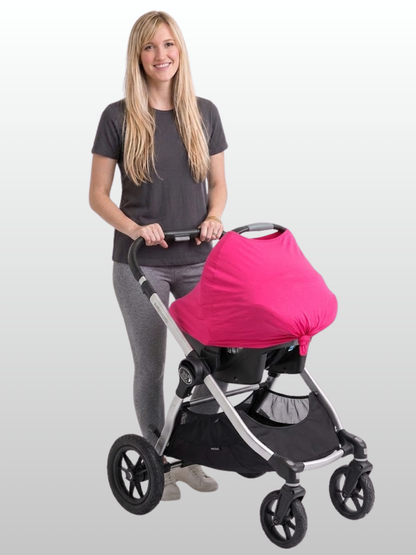 Stilltuch, 6-in-1 Multifunktion, Dehnbar & Atmungsaktiv, Stillponcho, Babyschale Bezug, Reise