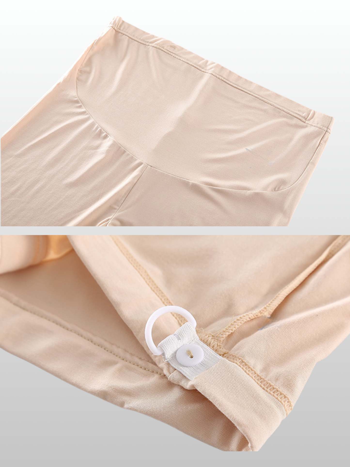 Umstands-Shorts, Plus Size, Ultra-Stretch, Verstellbar, Hoher Bund, Atmungsaktiv, Sommer