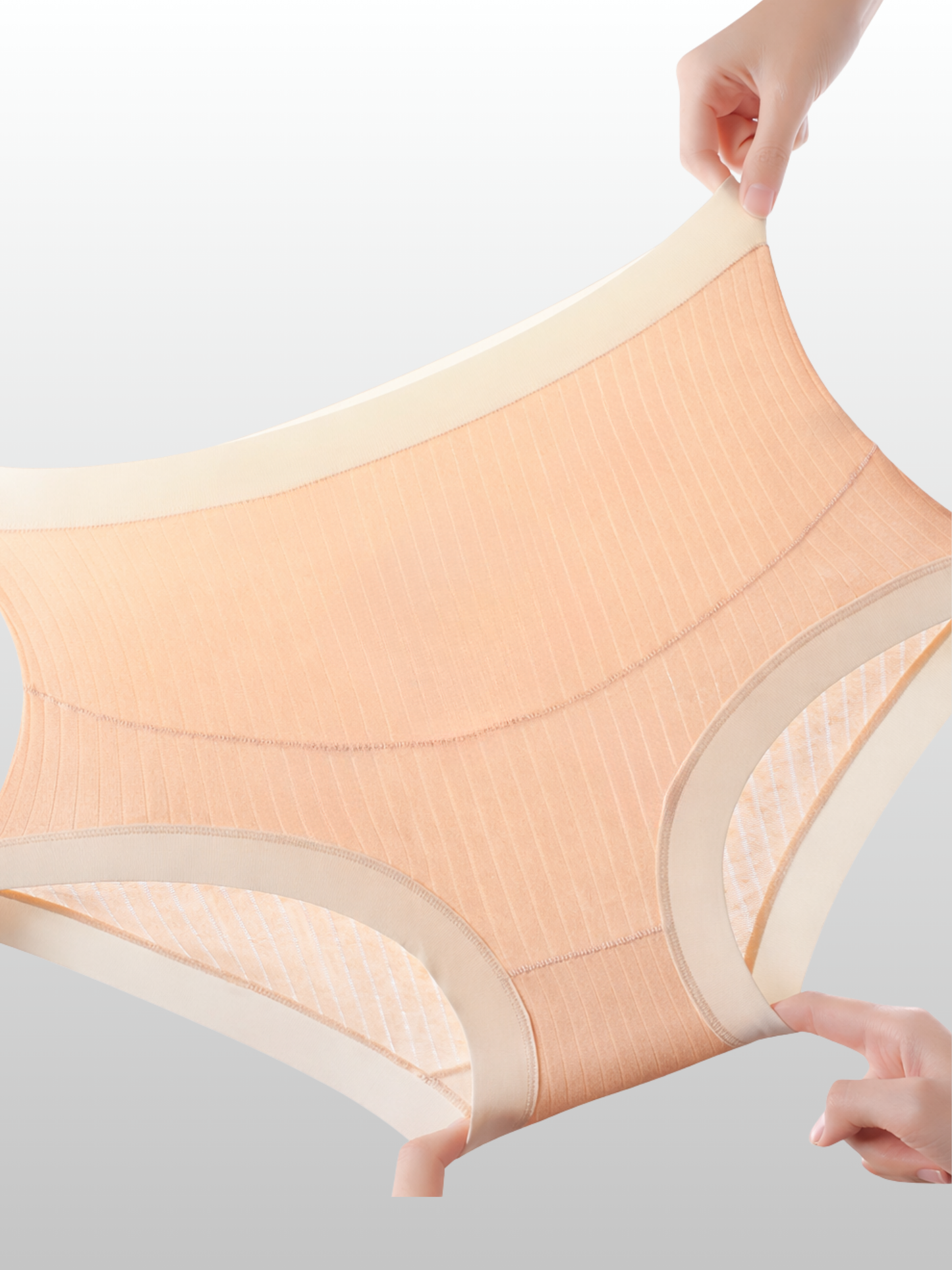 Umstands-Slip, High-Waist, Bauchunterstützung, Baumwolle, Atmungsaktiv, Kein Einrollen, Alle Trimester