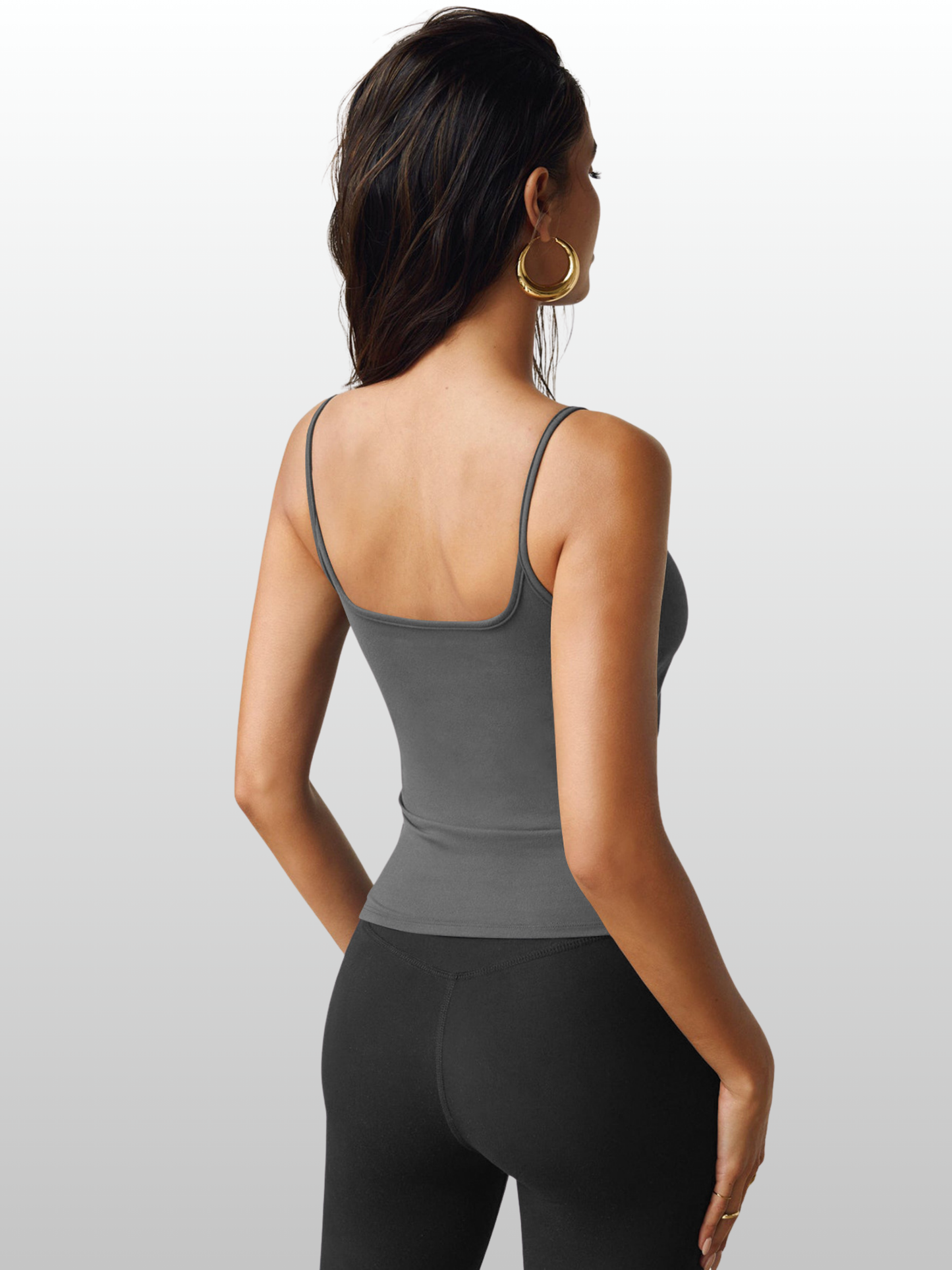 Bodycon Tanktop, Square-Neck, Postpartum, Activewear, Figurbetonend, Stretch, Alltag