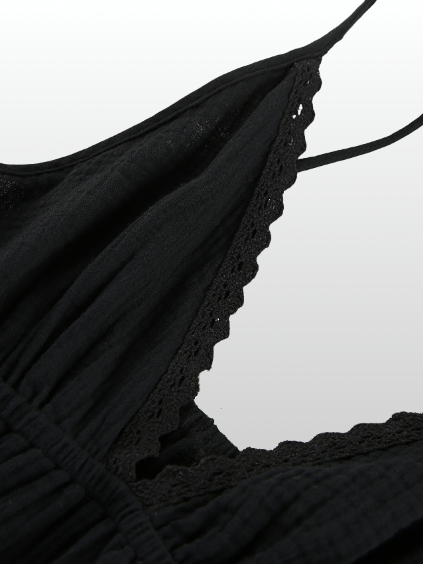 Umstandskleid Babydoll mit verstellbaren Trägern & Lagenrock, luftig