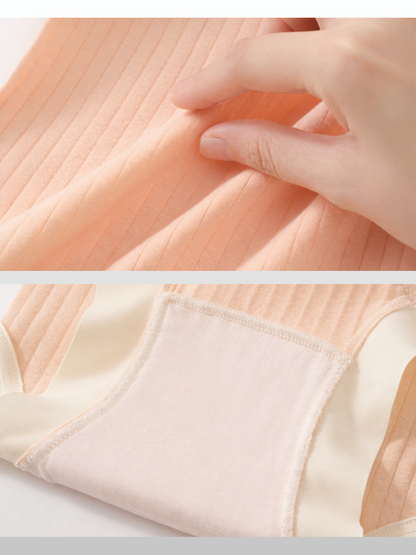 Umstands-Slip, High-Waist, Bauchunterstützung, Baumwolle, Atmungsaktiv, Kein Einrollen, Alle Trimester