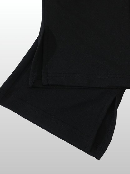 Capri-Leggings Damen mit hohem Bund & Seitenschlitz, leicht